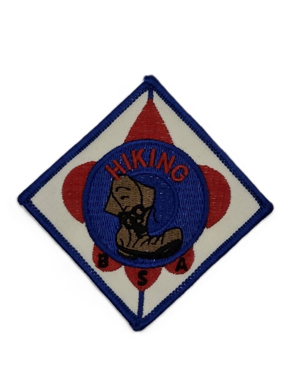 BSA Boy Scout Hiking Boot Outdoor Trail Activity Embroidered Patch NOS Diamond